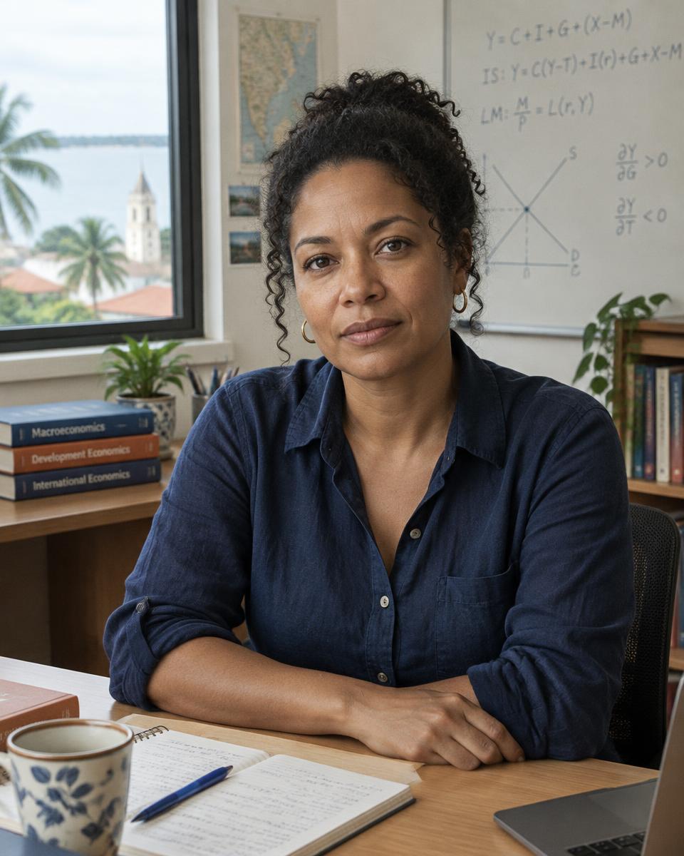 Lucy Wainwright at her desk